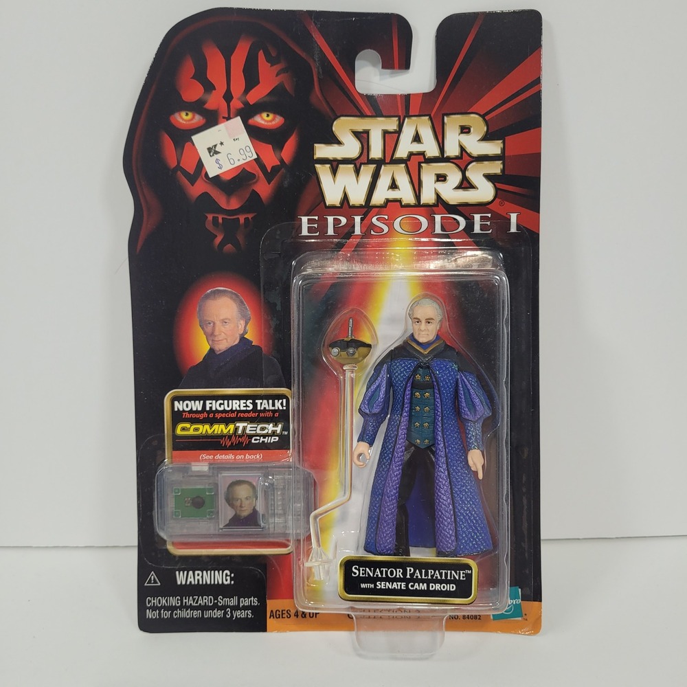 Star Wars Episode I Senator Palpatine Action Figure Hasbro 1998 CommTech New